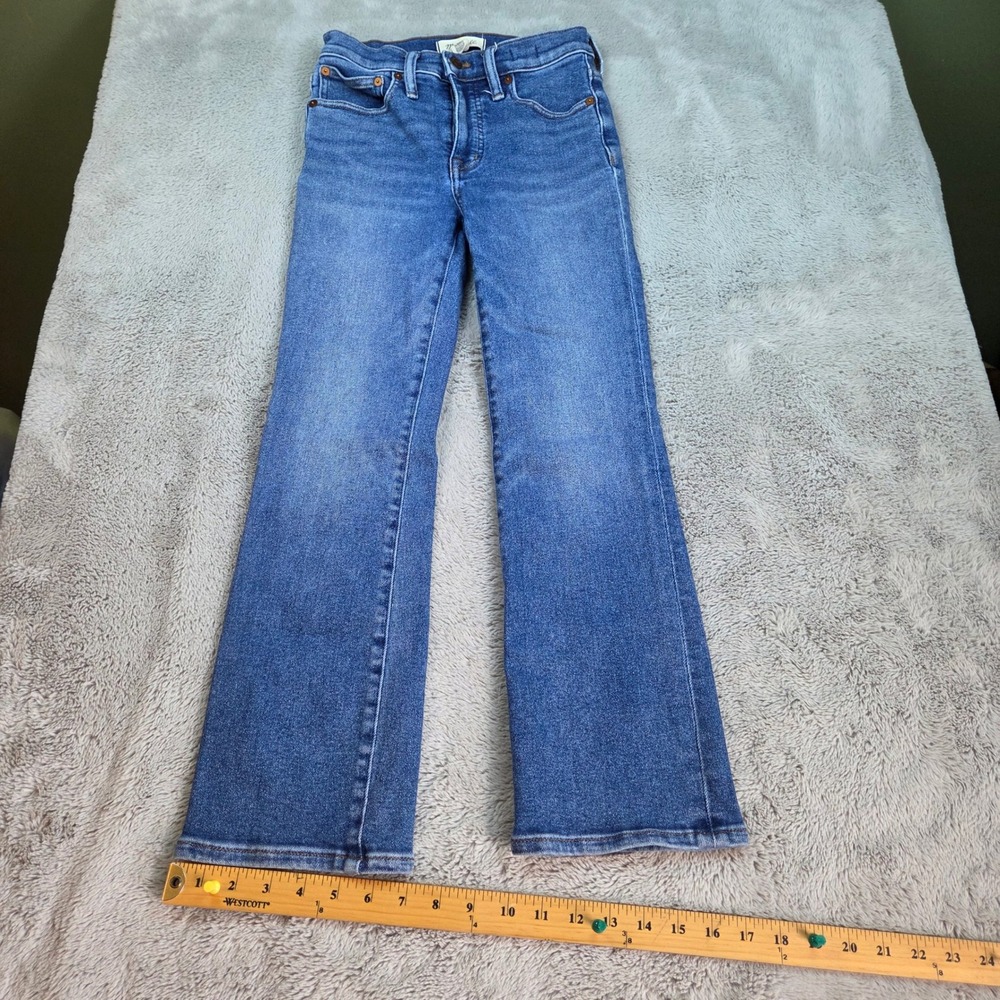 Madewell Cali Demi-Boot Jeans Womens Sz 25 High Rise Stretch Denim Blue Wash 79c